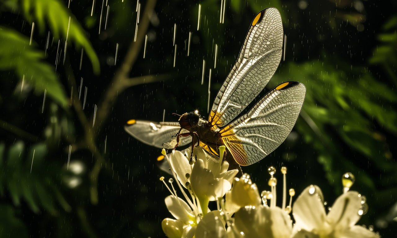 神秘的动植物雨