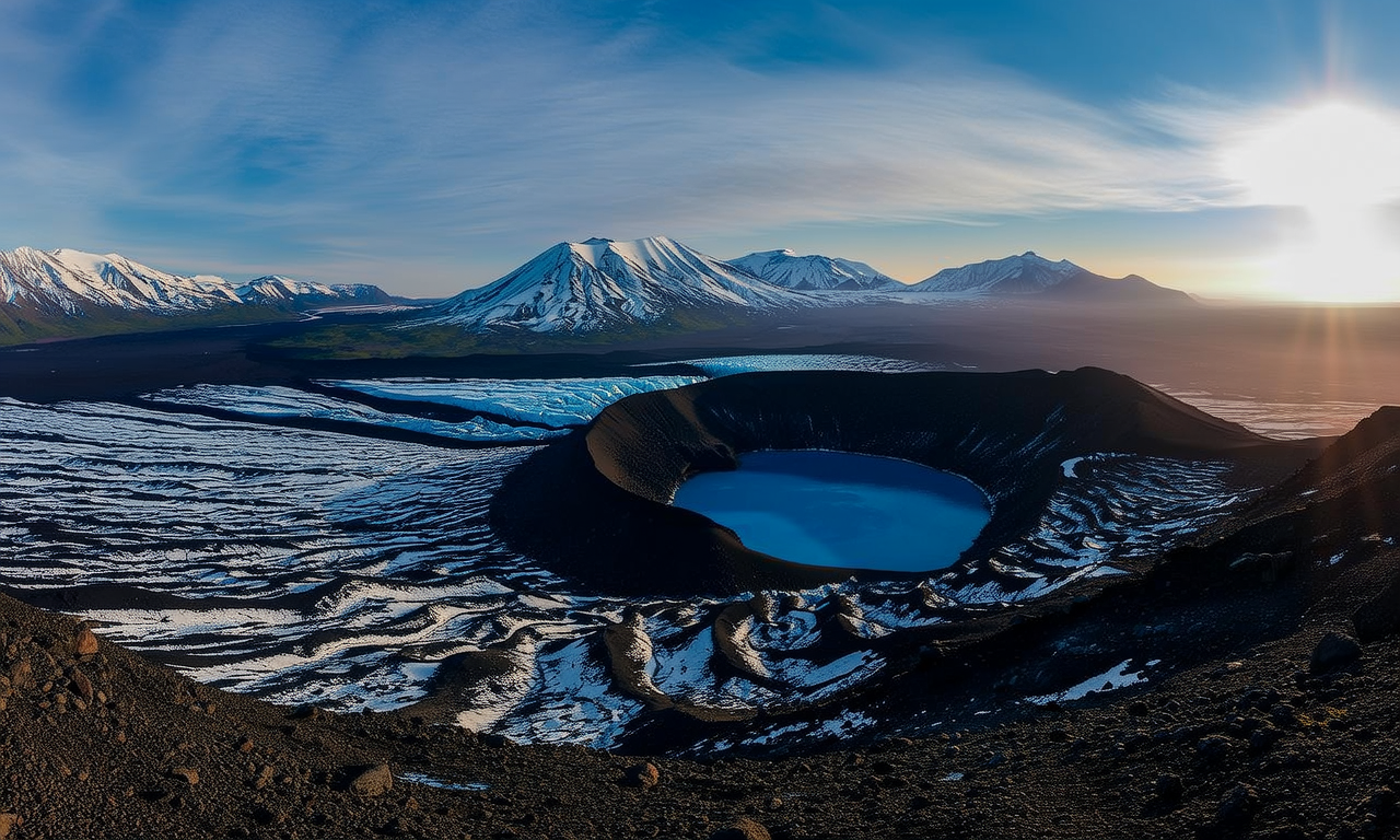 火山口上的冰川之谜