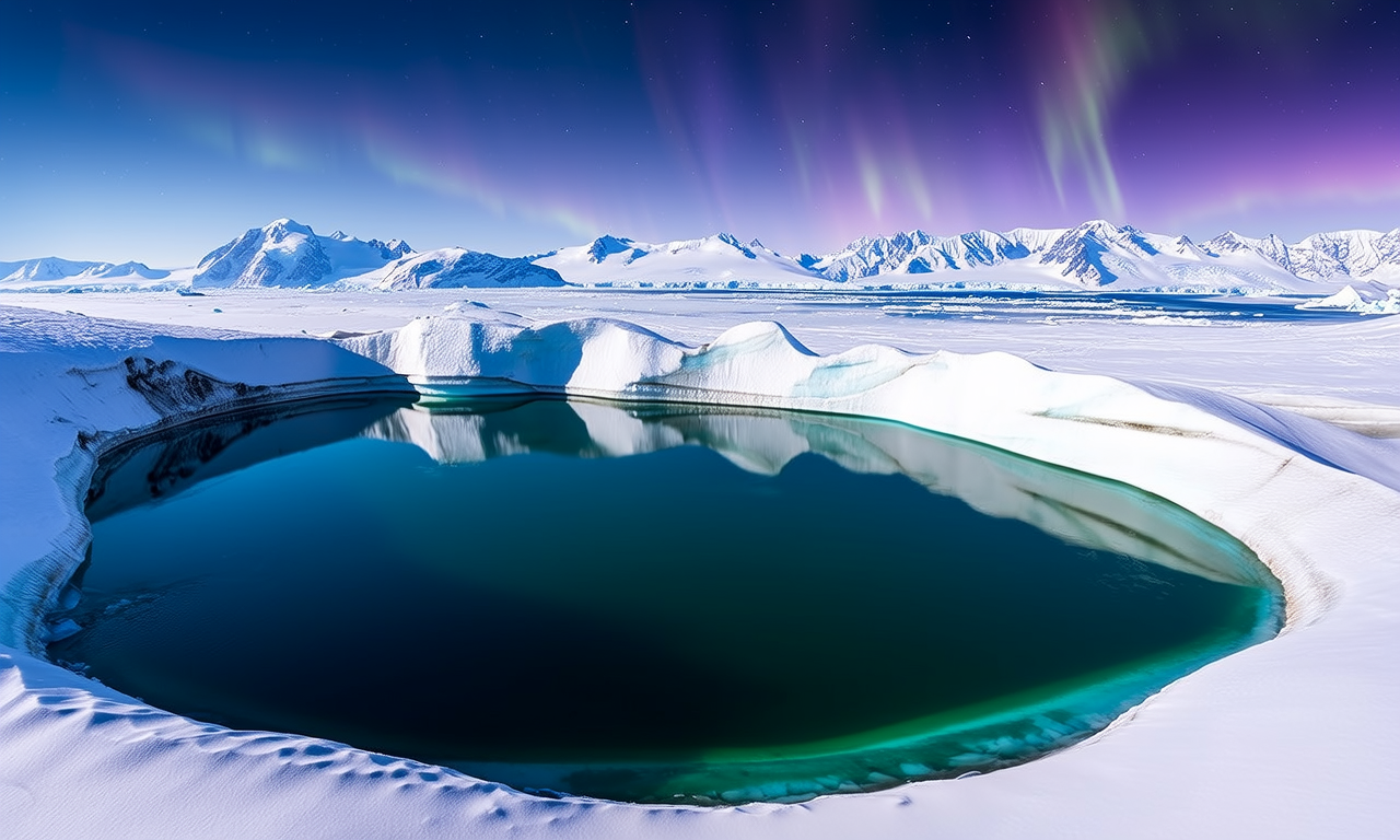 南极的不冻湖