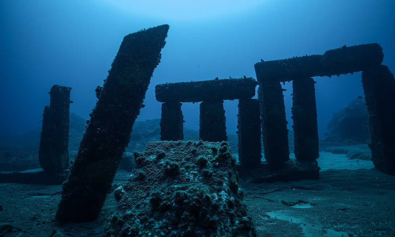 大西洋海底神秘的水下建筑